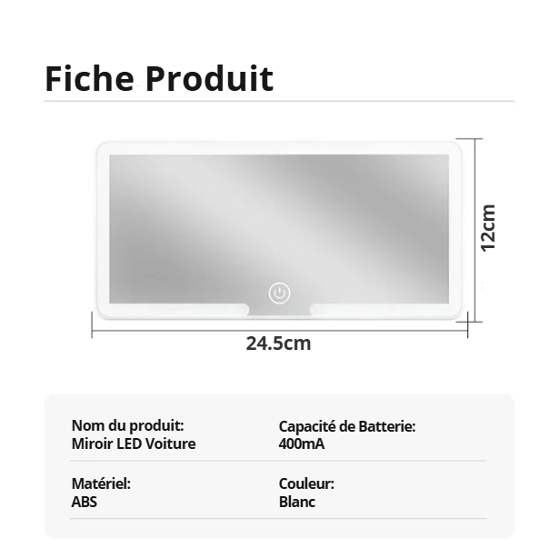 Miroir LED Makeup - Last Care°